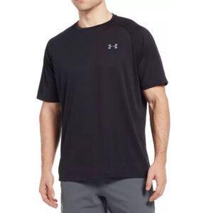 UNDER ARMOUR Men's Size Medium Black Loose Fit Heatgear T-Shirt Wicking Soft